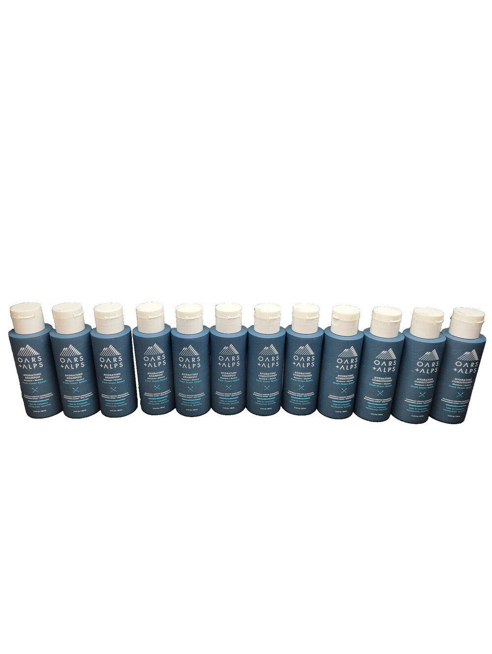 OARS + ALPS 12pc Set - Hydrating Shampoo & Conditioner Travel Size 3.4 oz each